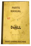 DoAll Bandsaw Mdl. 2013-1 & 2013-10 Parts Manual